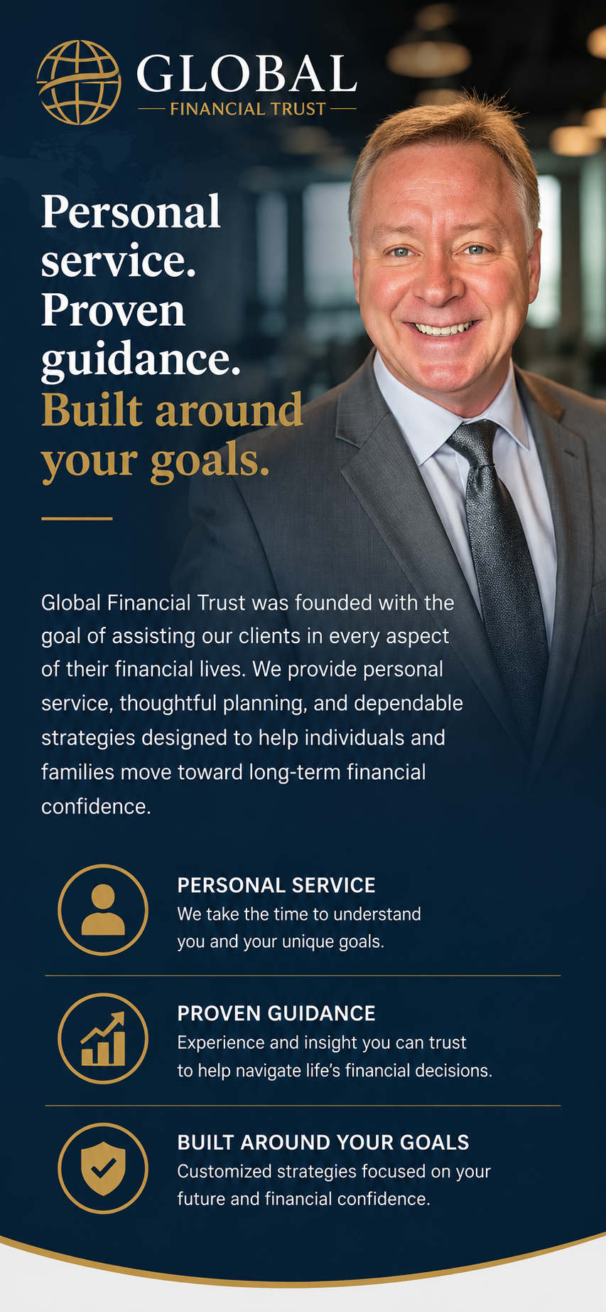 Global Financial Trust mobile showcase